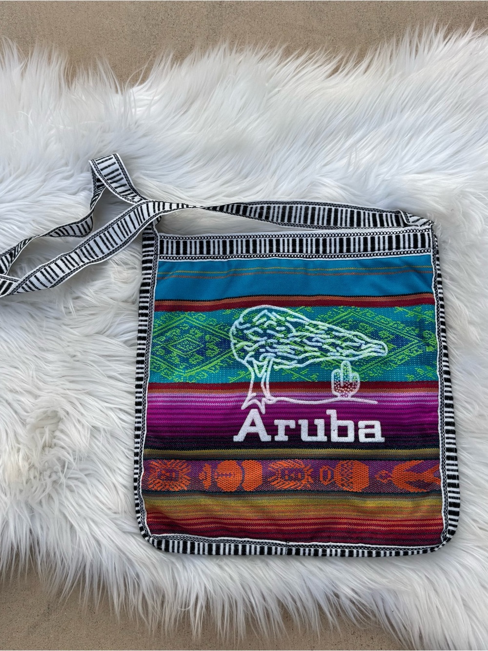 Boho Ethnic Aruba Y2K Crossbody Bag